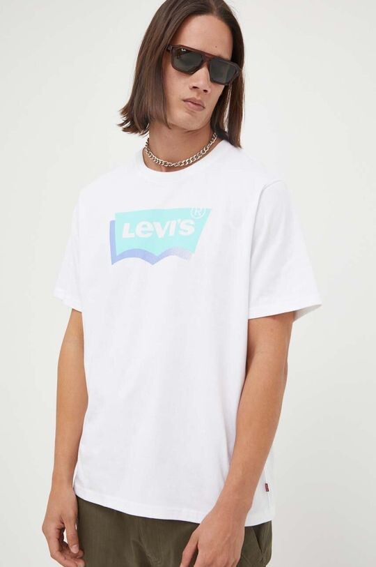 

Хлопковая футболка Levi's, белый