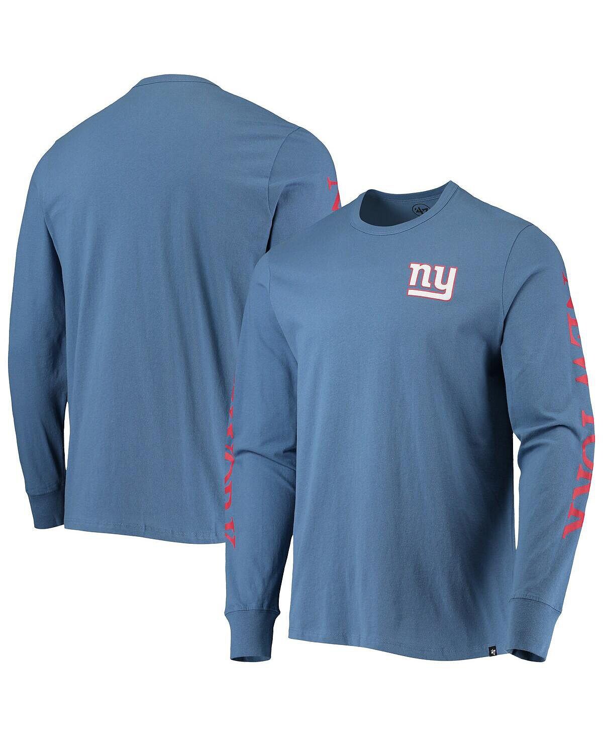

Мужская футболка с длинным рукавом Royal New York Giants Franklin '47 Brand