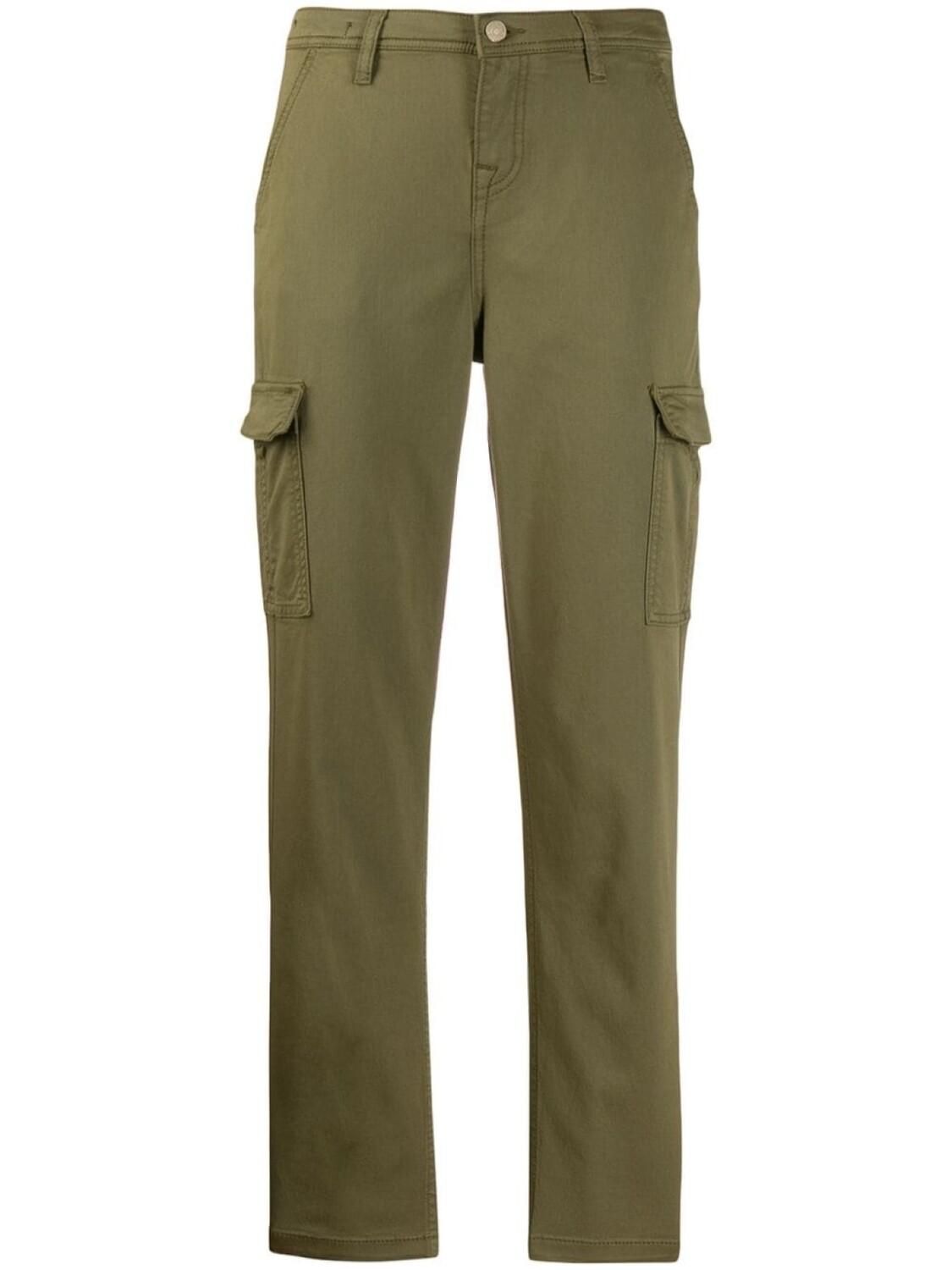 

7 For All Mankind зауженные брюки карго, зеленый