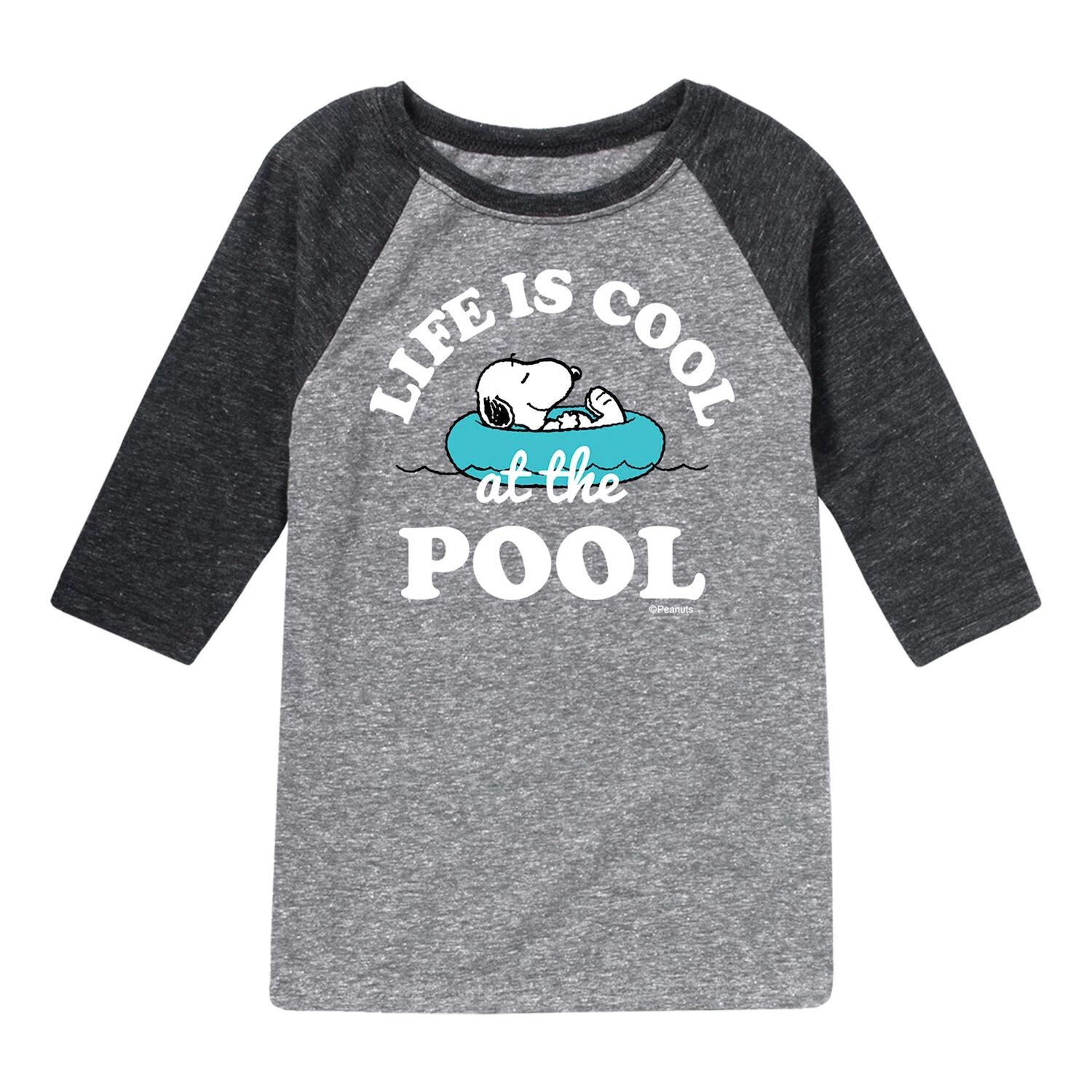 

Футболка Peanuts Cool At The Pool для мальчиков 8–20 лет с рисунком реглан Licensed Character