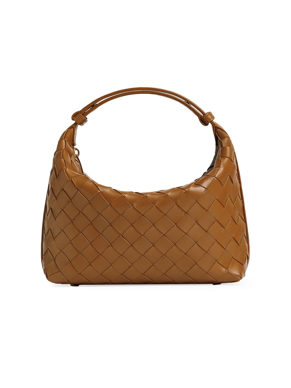 

Маленькая кожаная сумка Wallace с ручкой сверху Bottega Veneta