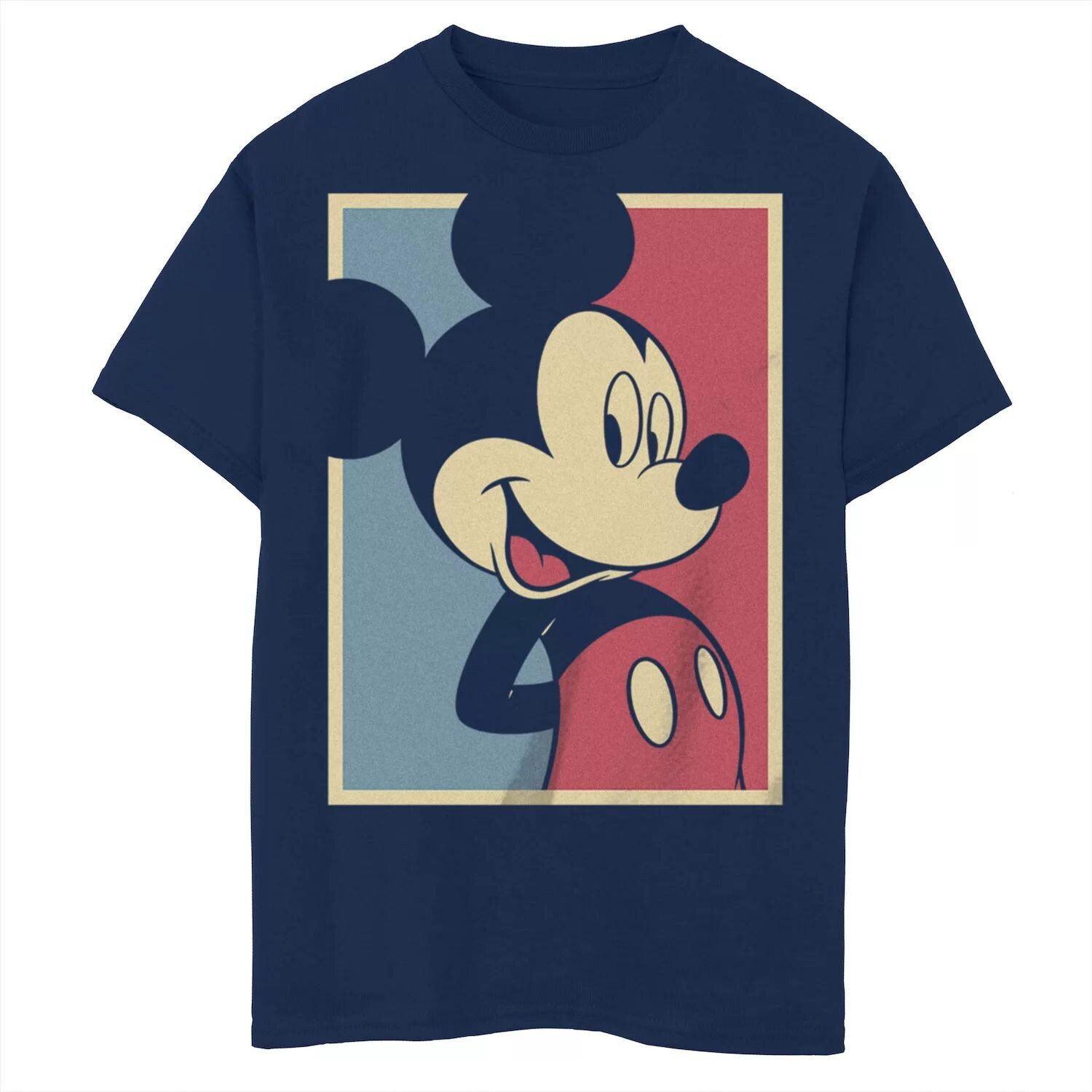 

Красно-бело-синяя футболка с рисунком Disney's Mickey Mouse для мальчиков 8–20 лет Licensed Character