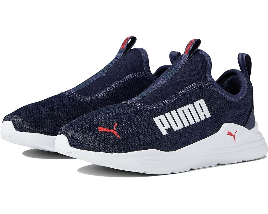 

Кроссовки PUMA Wired Run Rapid Slip-On, цвет Peacoat/High-Risk Red