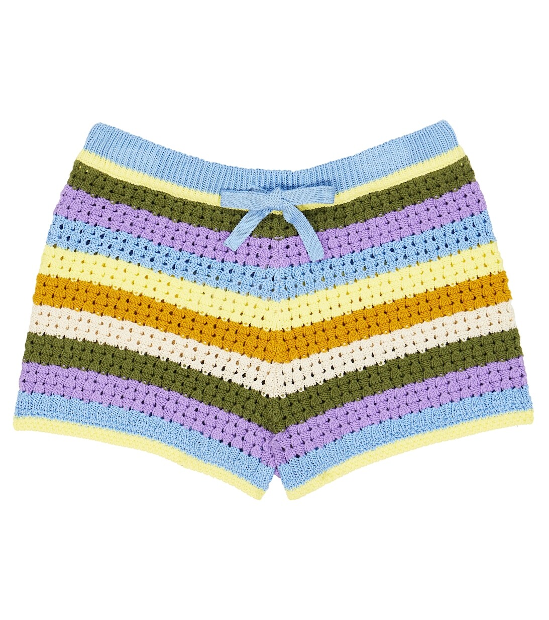 

Полосатые шорты Halcyon из хлопка Zimmermann Kids, разноцветный