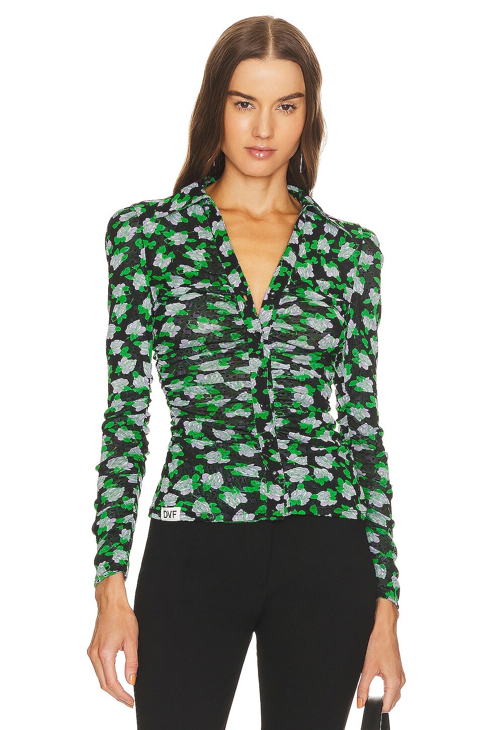 

Топ Diane von Furstenberg Nathaniel Reversible, цвет Dot & Venice Geo
