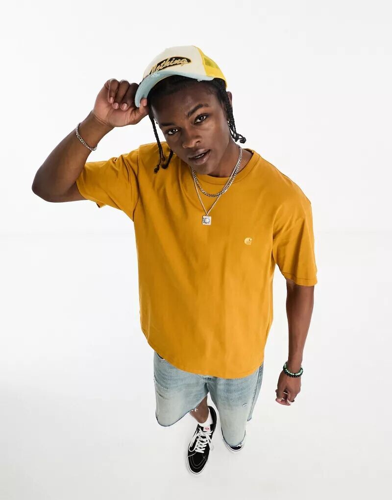 

Оранжевая футболка Carhartt WIP Chase, Оранжевый