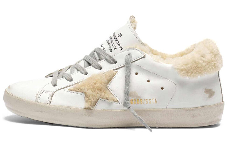 

Кроссовки для скейтбординга Super-Star женские, низкие, белые Golden Goose