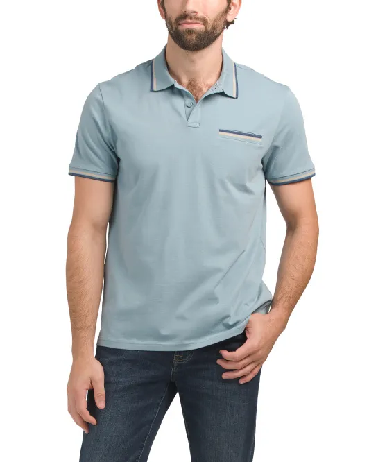 

Поло с прорезными карманами Ben Sherman, синий