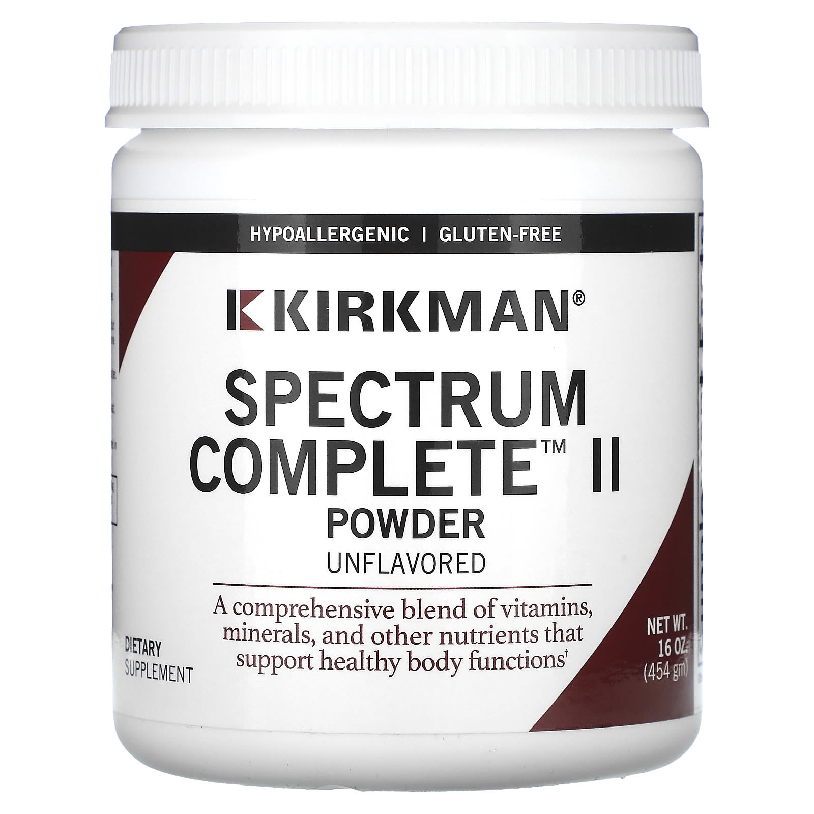 

Spectrum Complete II, порошок, без добавок, 454 г (16 унций), Kirkman Labs