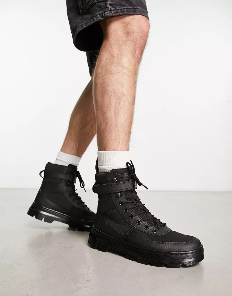 

Черные ботинки с 8 люверсами Dr Martens Combs Tech