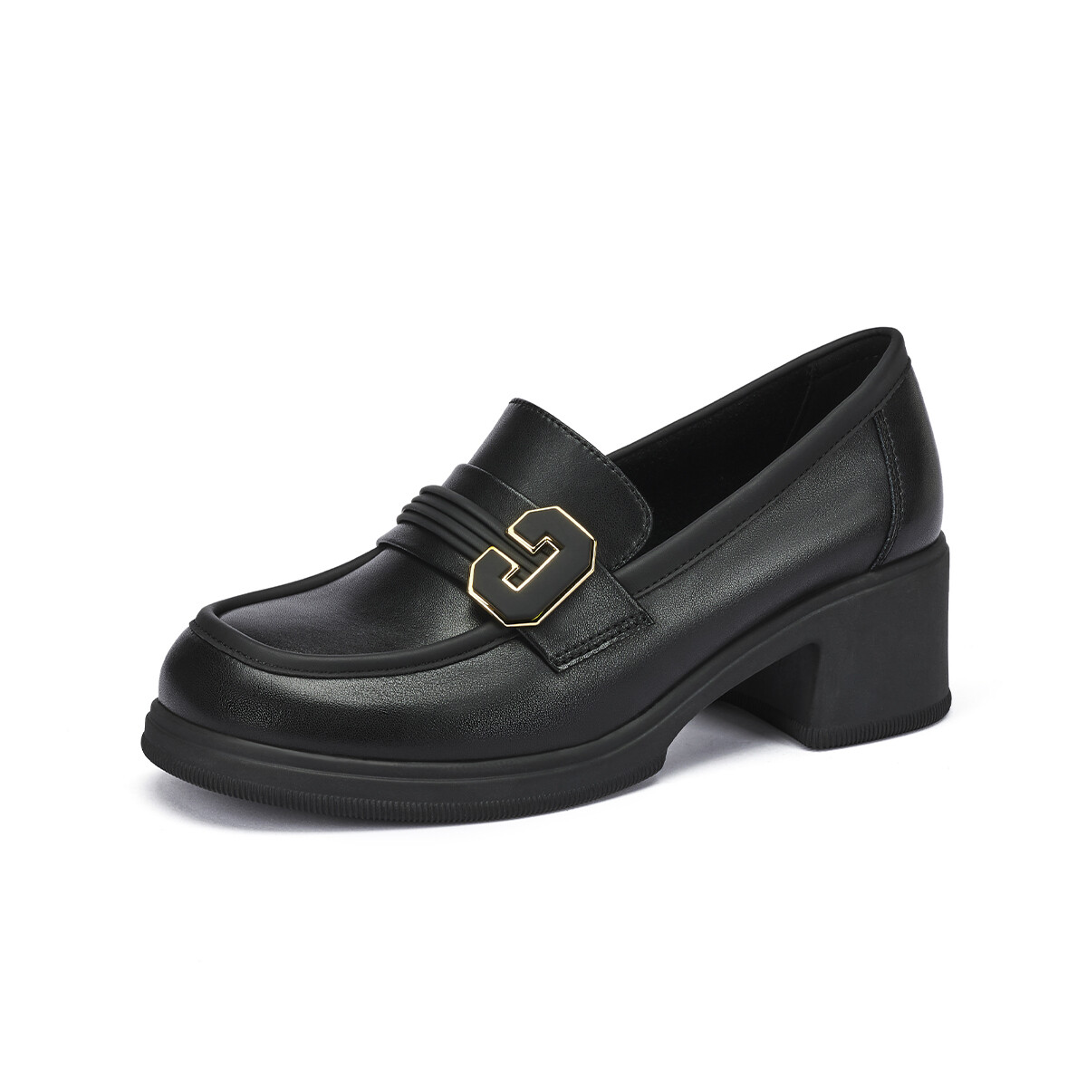 

Лоферы женские с низким верхом Gemeiq, цвет Black Patent Leather