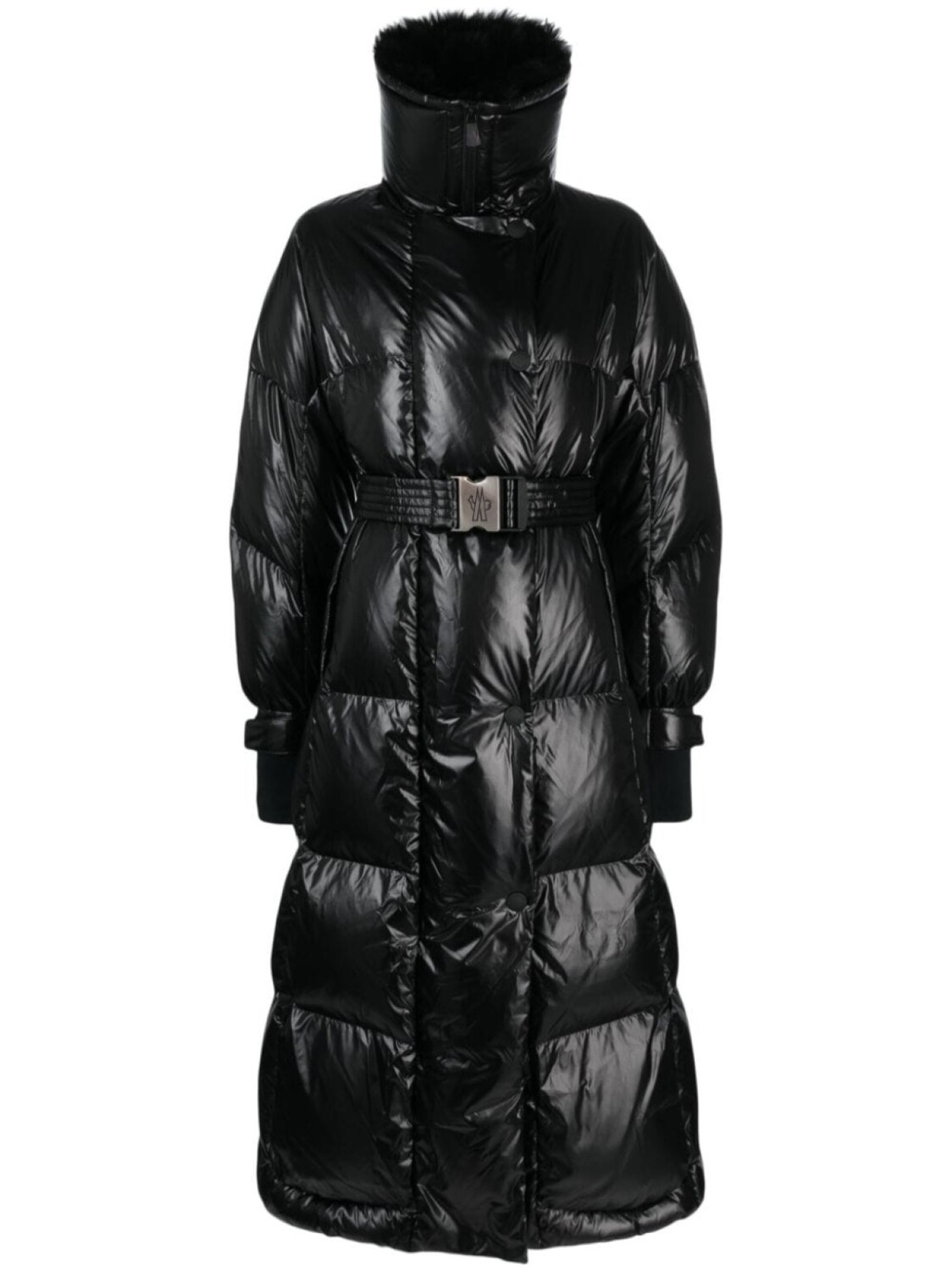 

Moncler Grenoble пальто Combovin с воротником из искусственного меха, черный