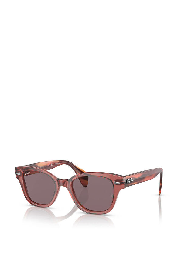 

Мужские солнцезащитные очки коричнево-розового цвета Ray-Ban, розовый