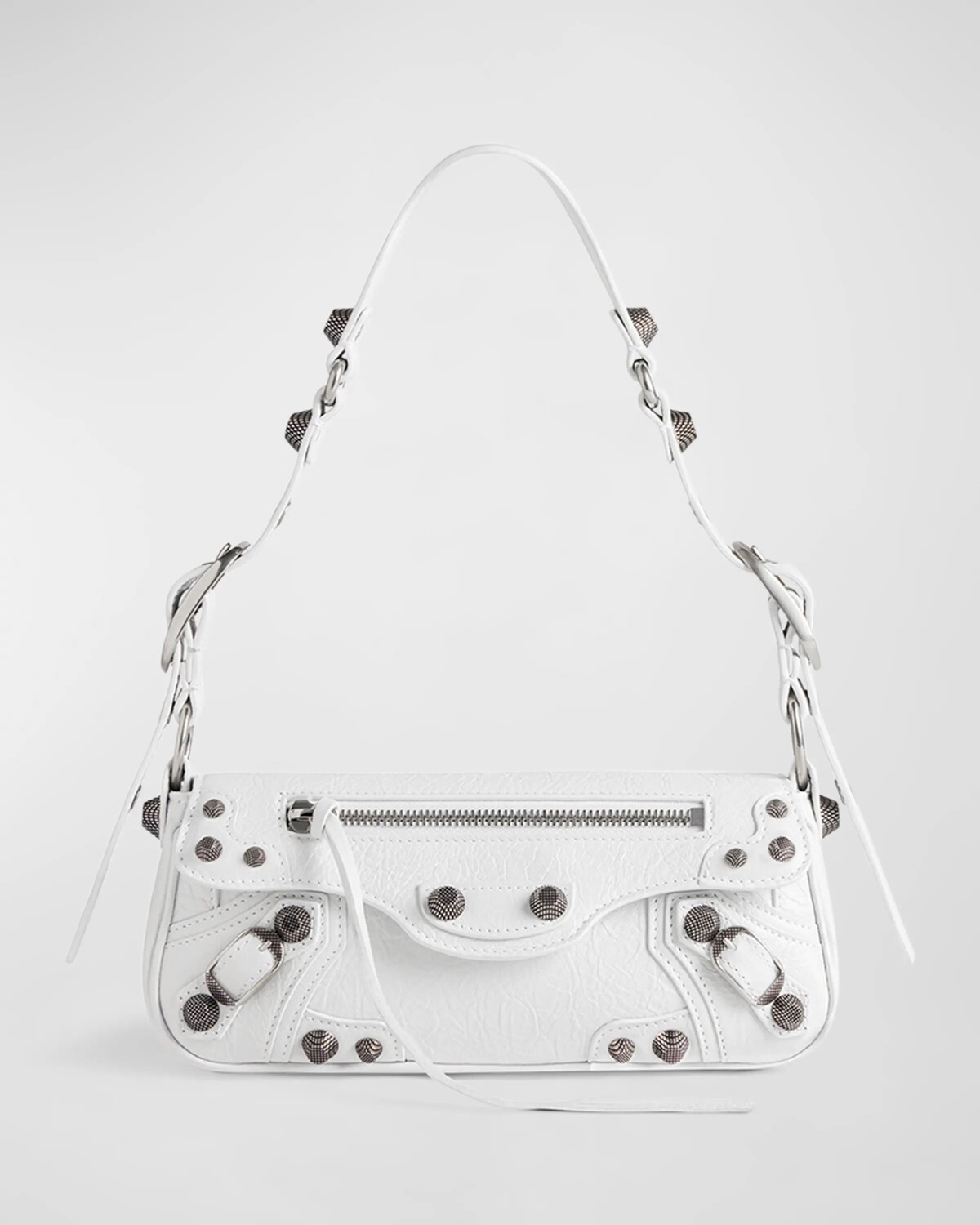 

Сумка-слинг Le Cagole XS Balenciaga, цвет Optic White