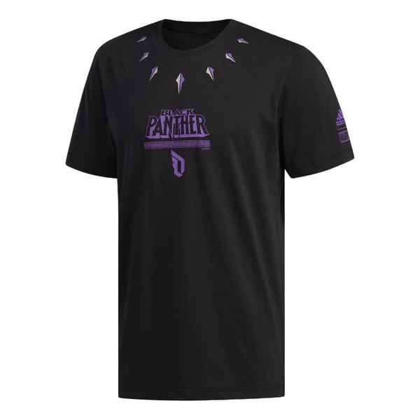 Футболка Men's adidas Printing Round Neck Pullover Short Sleeve Black T-Shirt, черный