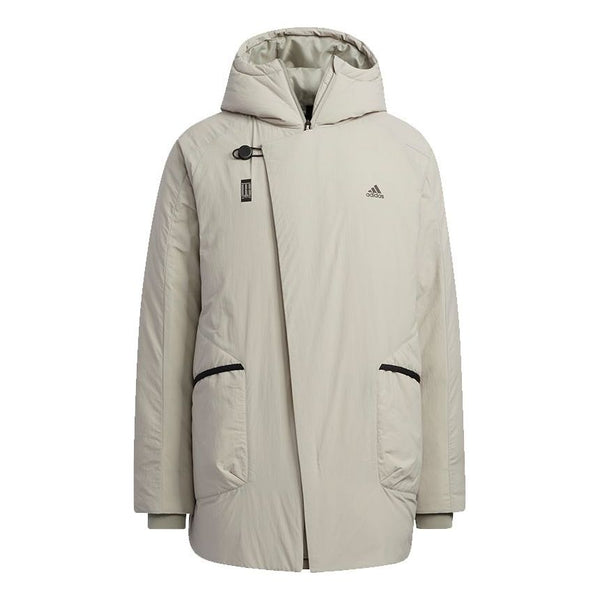 Пуховик adidas Wuji Down Jkt Series Outdoor Sports Stay Warm mid-length hooded down Jacket Gray, мультиколор