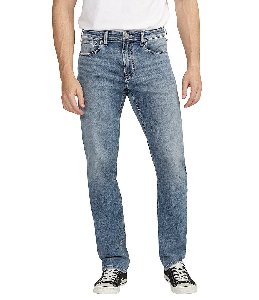 

Джинсы прямого кроя спортивного кроя Silver Jeans Co. Machray из денима, синий