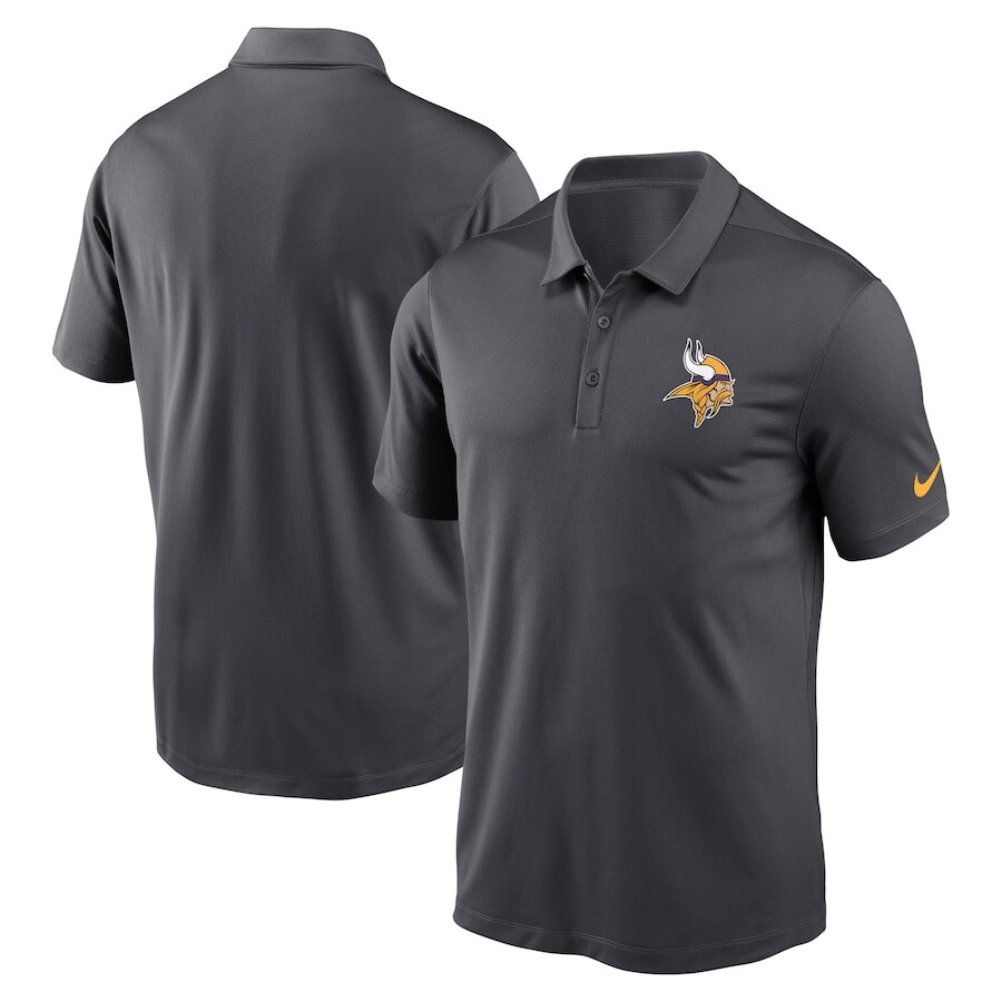 

Поло с коротким рукавом Nike Minnesota Vikings, антрацит