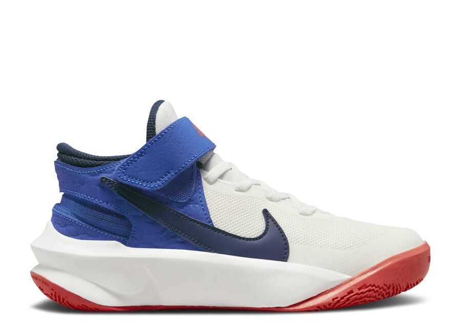 

Кроссовки Nike Team Hustle D10 FlyEase GS, цвет White Game Royal