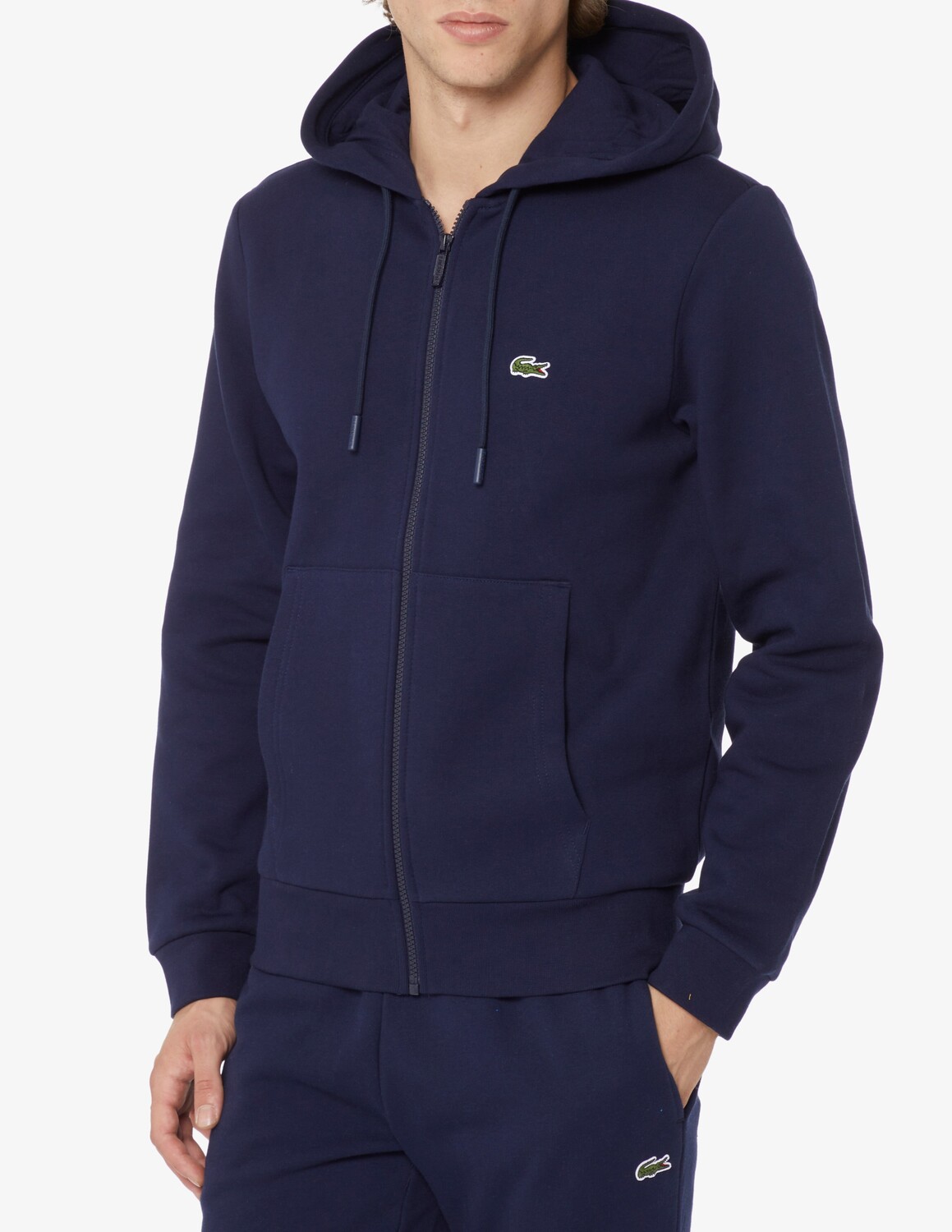 

Флисовая толстовка на молнии Lacoste, синий