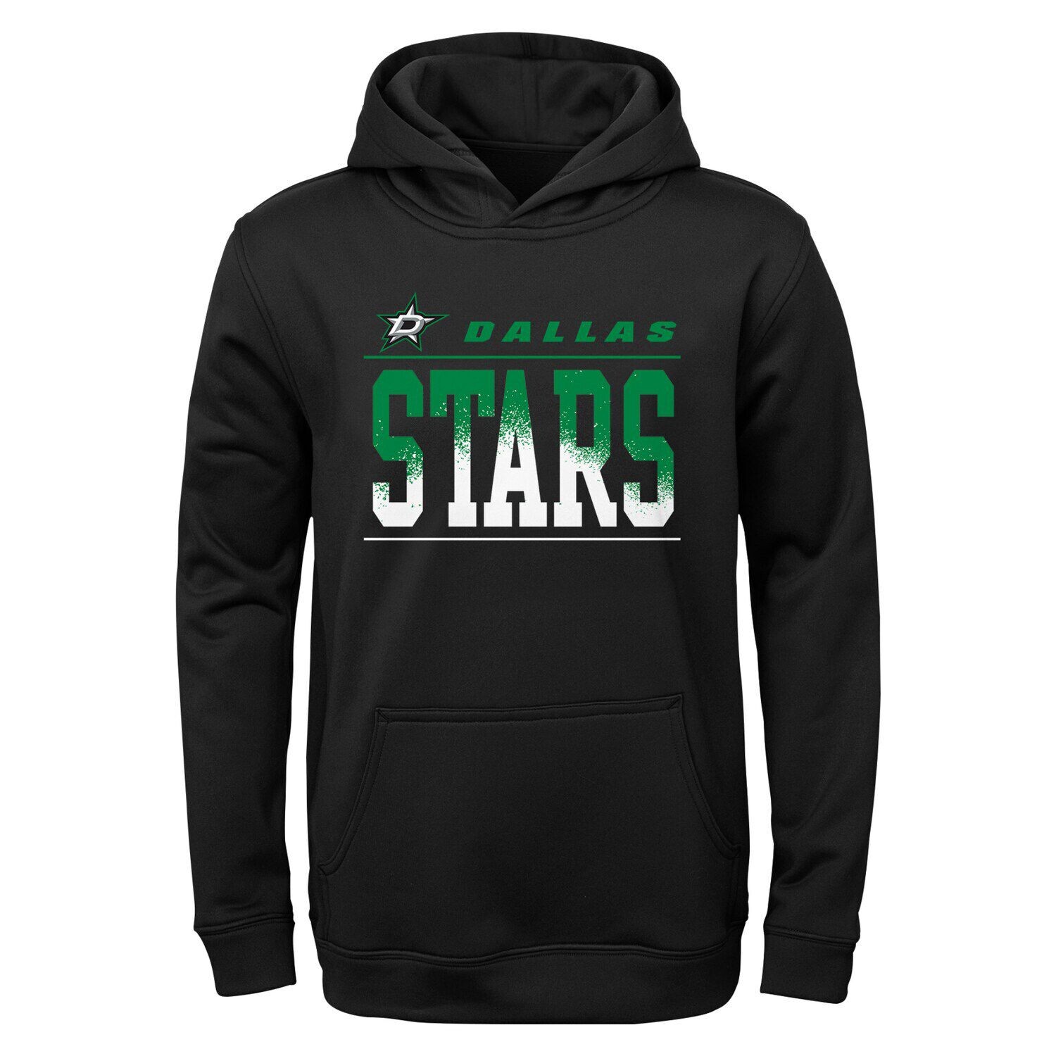 

Черный молодежный пуловер с капюшоном Dallas Stars Play-By-Play Performance Outerstuff