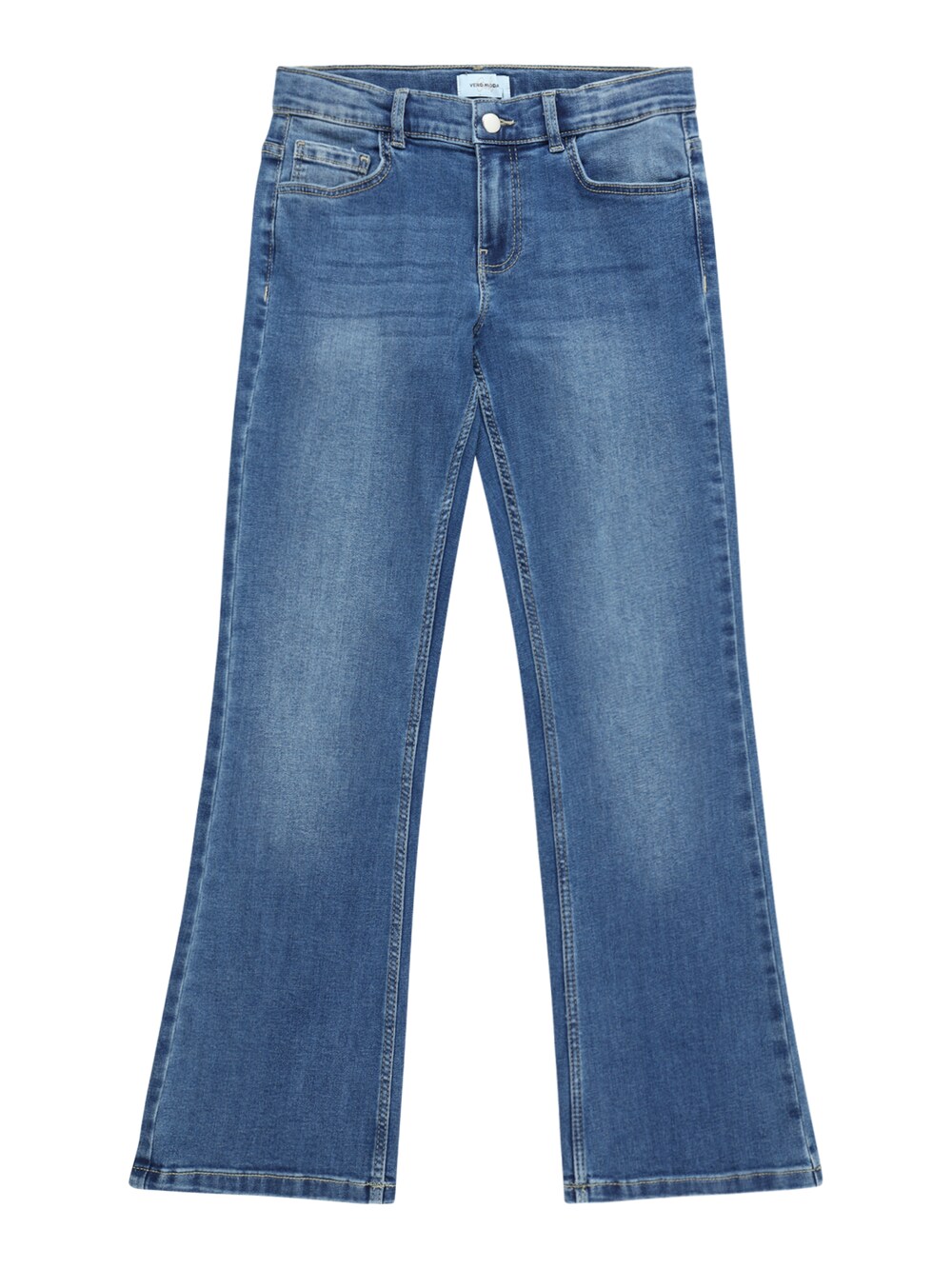 Широкие джинсы Vero Moda Girl River, синий рубашка geschnitten kragen ärmelbündchen mit knopf vero moda светло синий