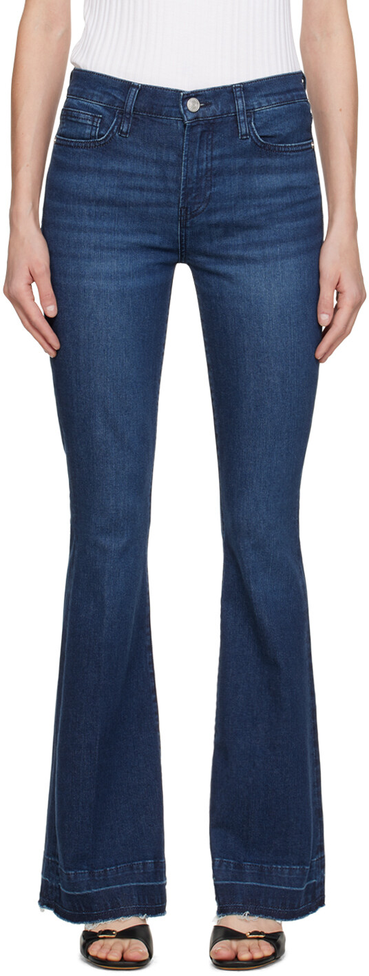 

Джинсы цвета индиго Le High Flare Frame