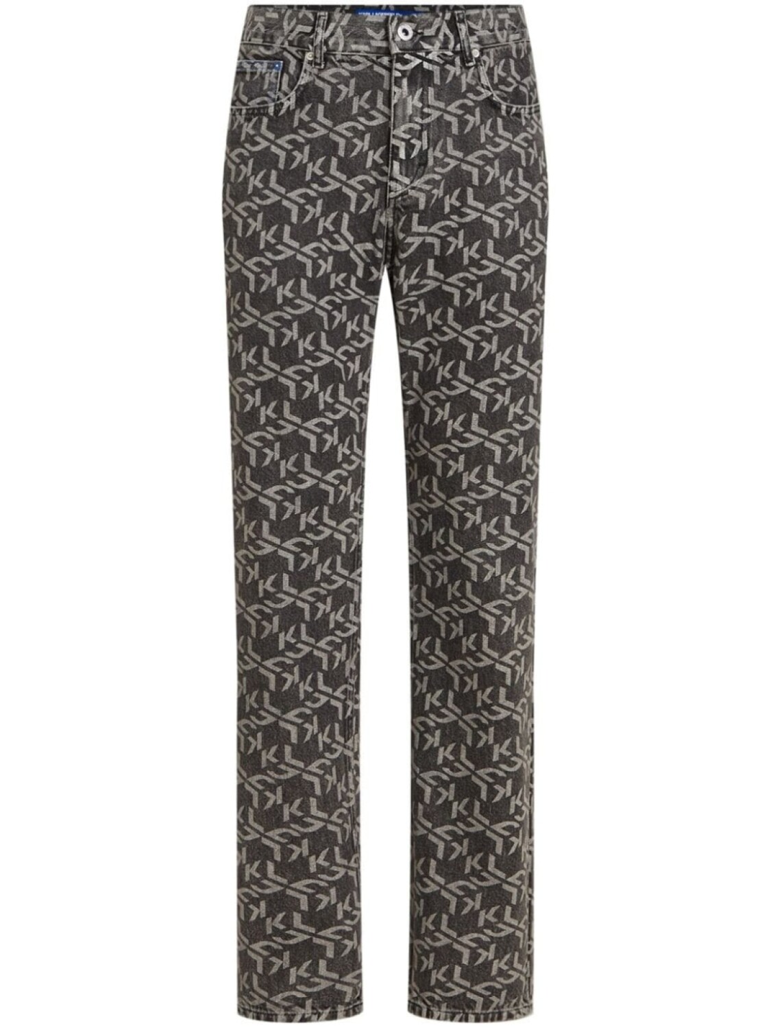 

Karl Lagerfeld Jeans джинсы из органического хлопка с нашивкой-логотипом, черный