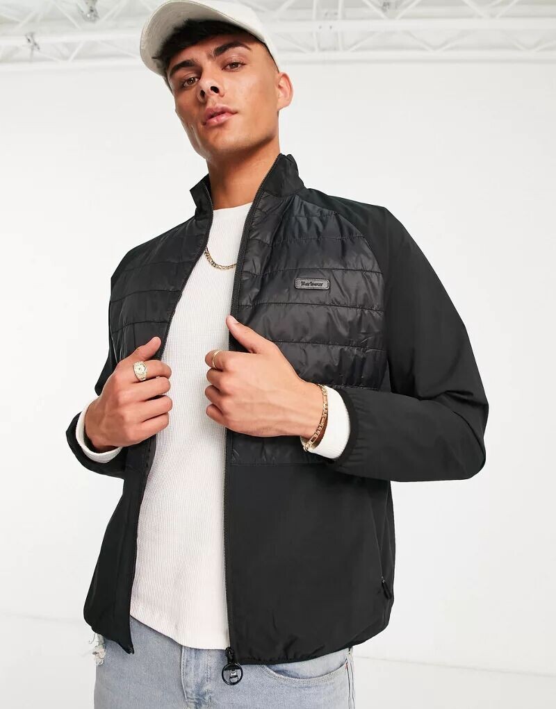 

Черная утепленная повседневная куртка Barbour