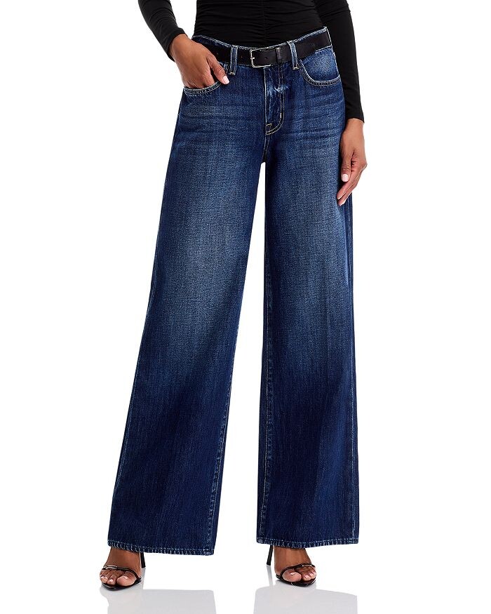

Джинсы L'AGENCE Alicent High Rise Sneaker Wide Leg в цвете Гранада, синий