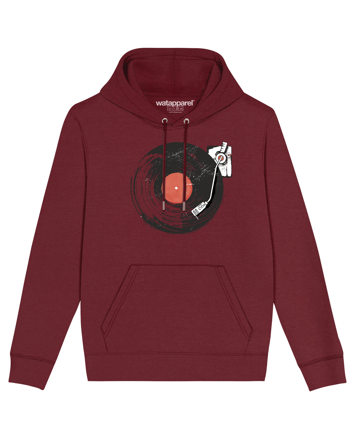 

Толстовка wat Apparel Schallplatte, цвет Weinrot, Коричневый