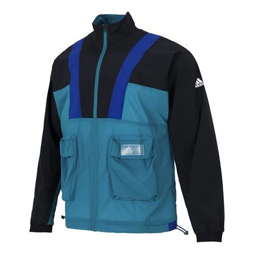 Куртка adidas St Ltwind Wvjk Colorblock Athleisure Casual Sports Zipper Jacket Multicolor, мультиколор цена и фото
