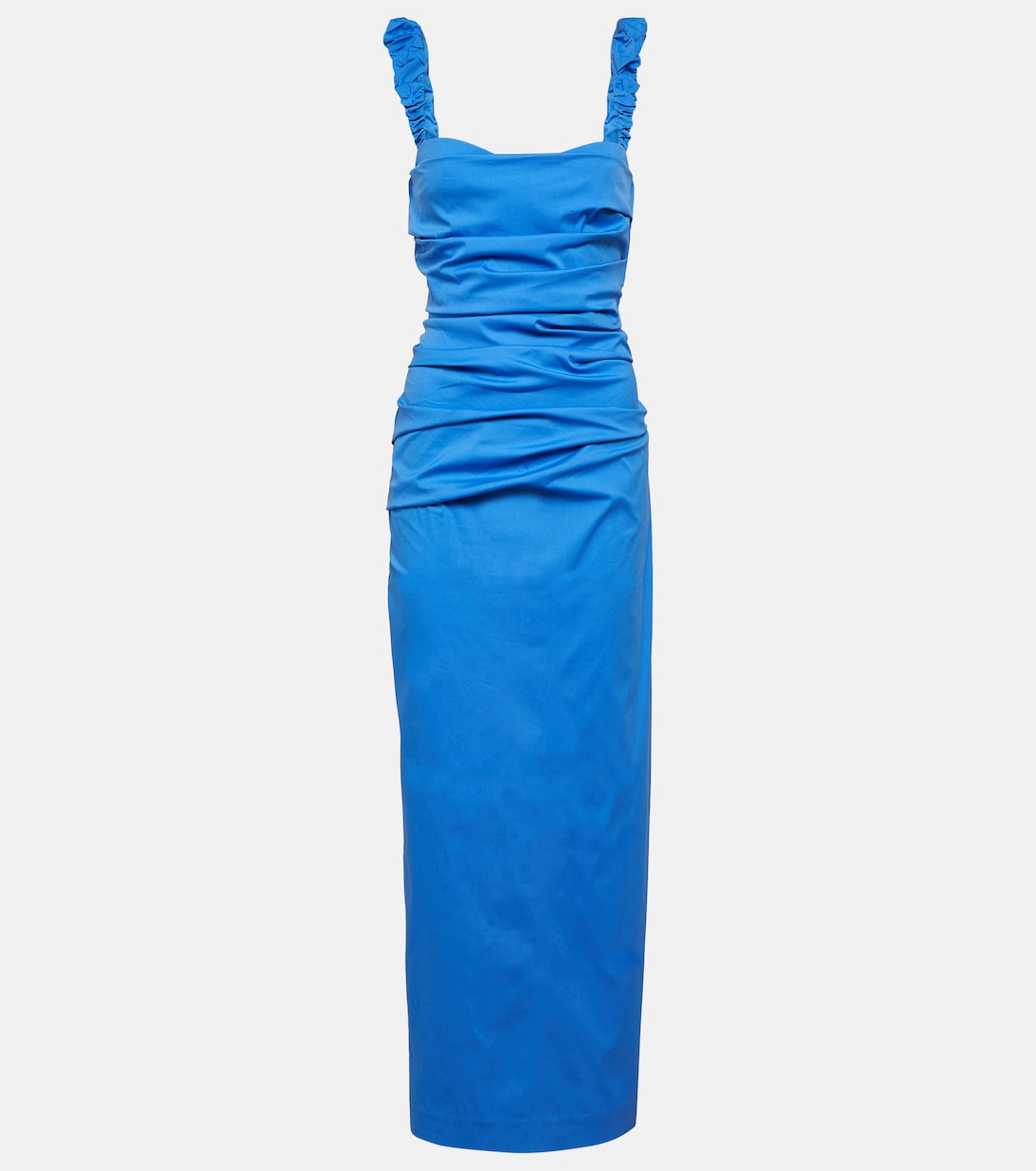 цена Платье-бюстье azul из смесового хлопка Sir, синий
