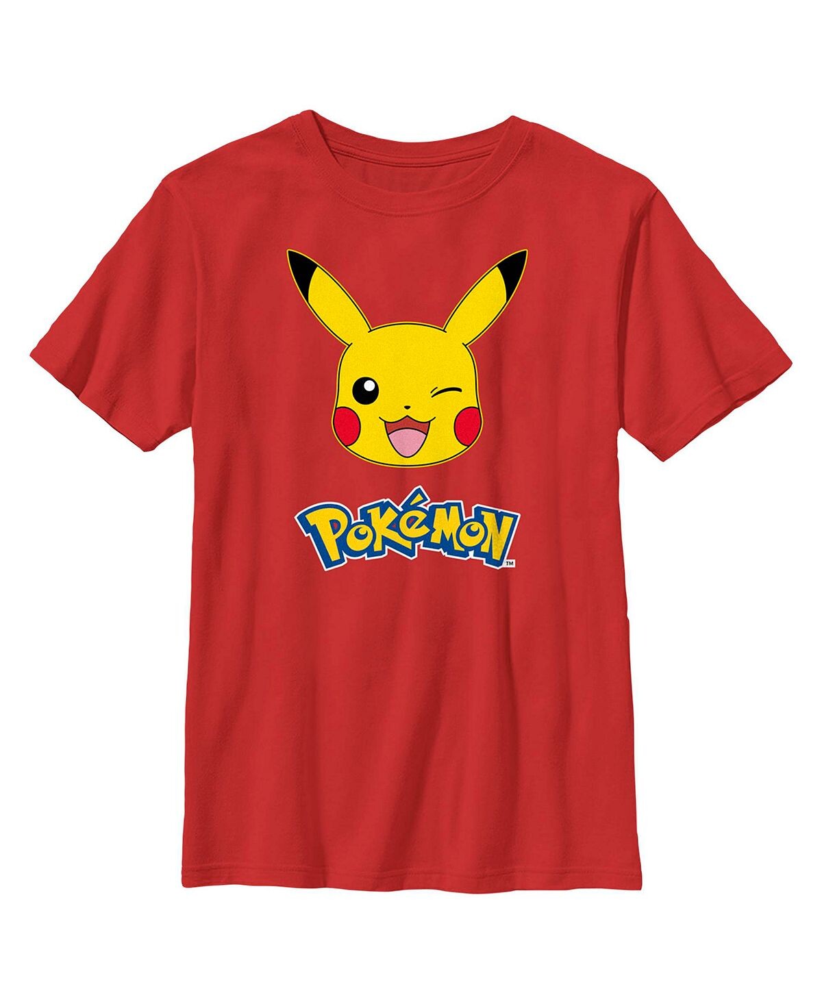 

Детская футболка с логотипом Pokemon Pikachu Wink для мальчиков Nintendo