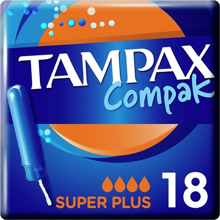 Тампоны Tampax Compak Super Plus с аппликатором тампоны tampax compak super plus duo 16шт