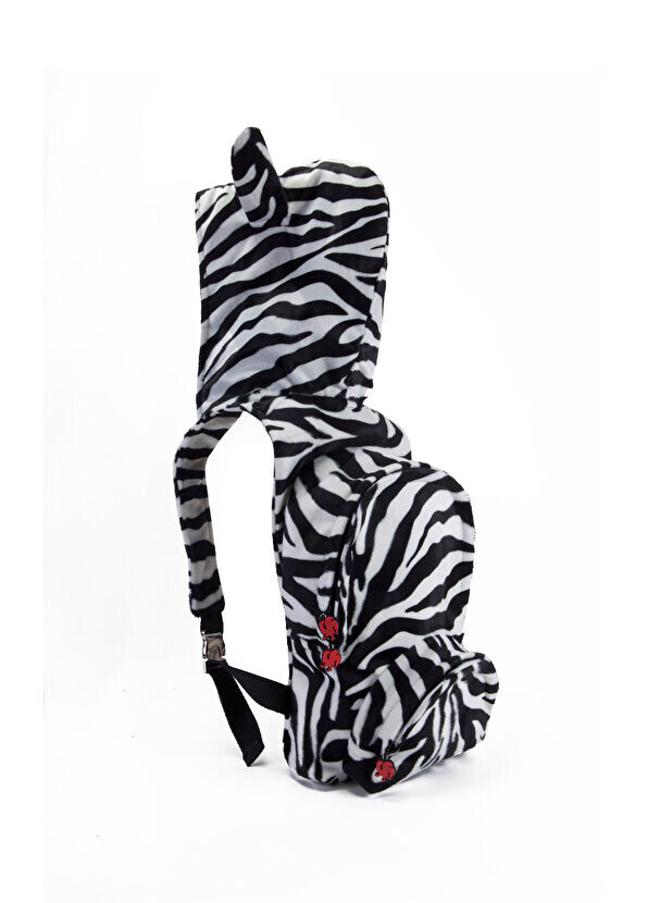 

Детский рюкзак Zebra с капюшоном Morikukko, белый