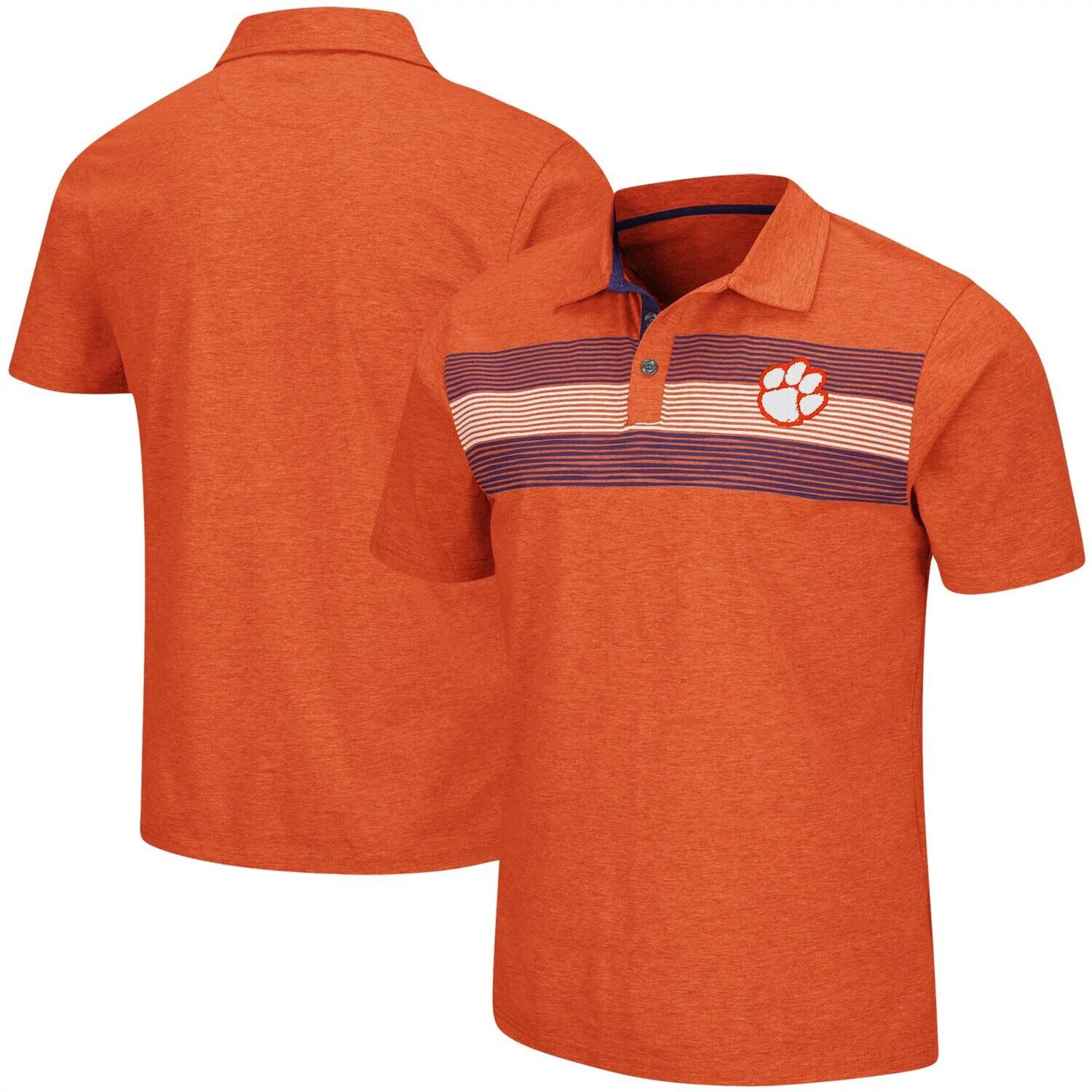 

Мужская оранжевая футболка-поло Clemson Tigers Logan Colosseum, Оранжевый