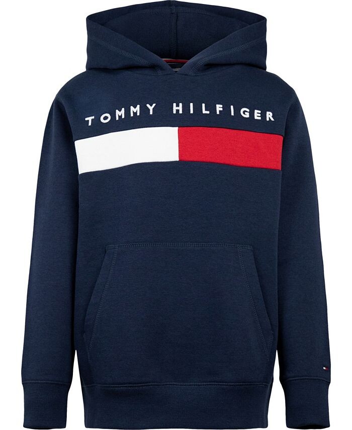 

Толстовка с капюшоном и пуловером с взорванным флагом Little Boys Tommy Hilfiger, синий