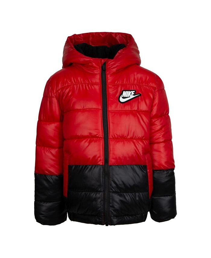 

Пуховик с цветными блоками для мальчиков-малышей Nike, мультиколор