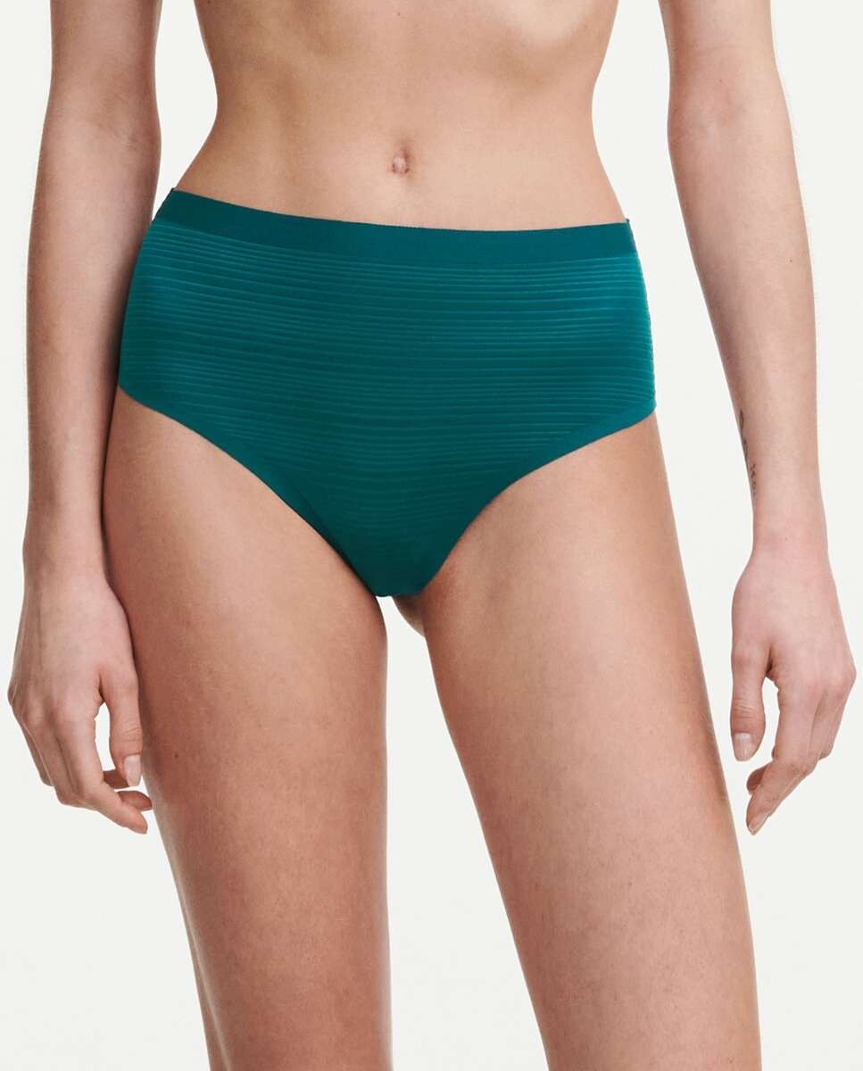 

Мягкие эластичные стринги в полоску Chantelle, темно-зеленый