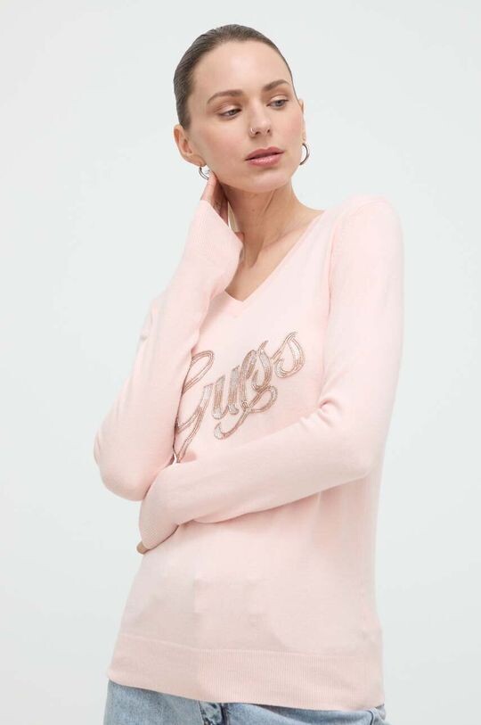 Свитер Guess, розовый