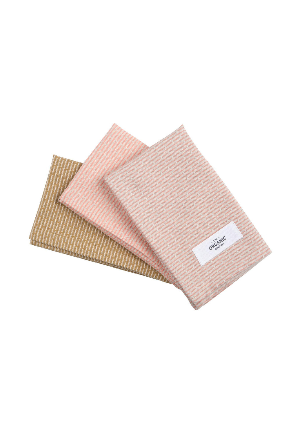 

Кухонный набор tea towel из 3 предметов The Organic Company, розовый