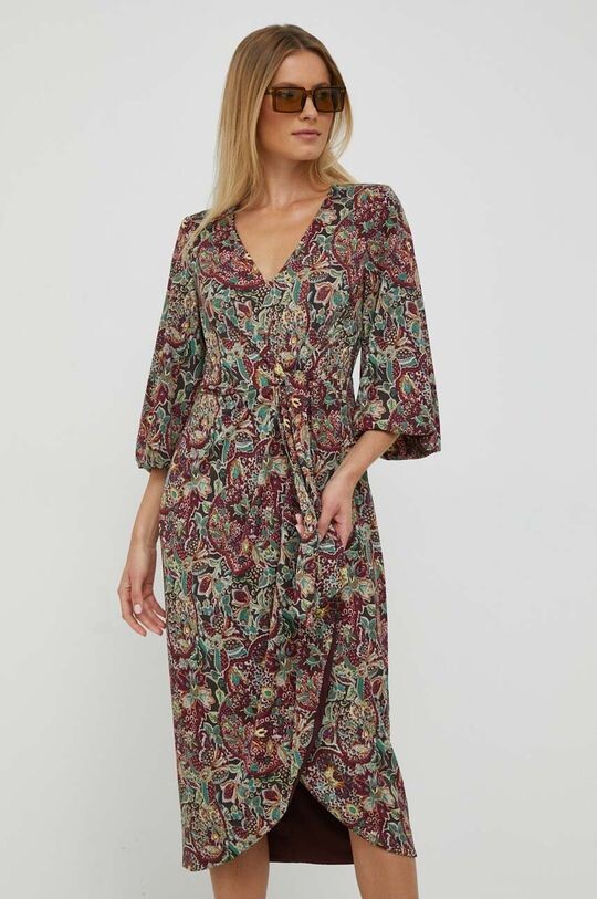 

Платье Лорен Ральф Лорен Lauren Ralph Lauren, бордовый