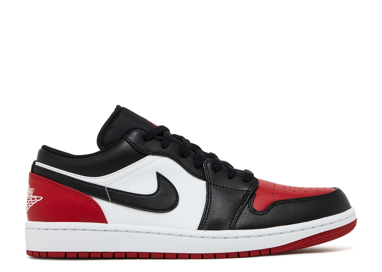 

Кроссовки Air Jordan Air Jordan 1 Low 'Bred Toe 2.0', красный