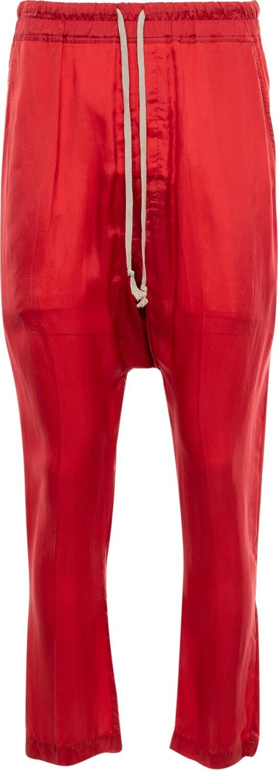 

Брюки Rick Owens Drawstring Long 'Red', красный