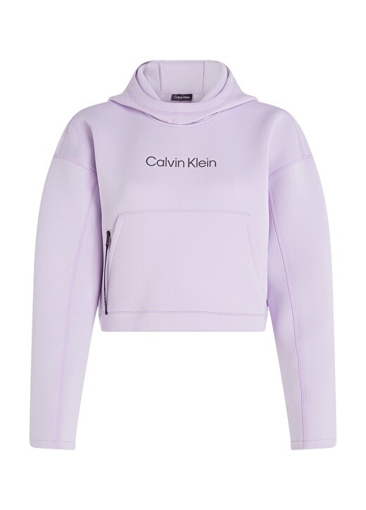 

Фиолетовая женская толстовка с капюшоном Calvin Klein, Фиолетовый