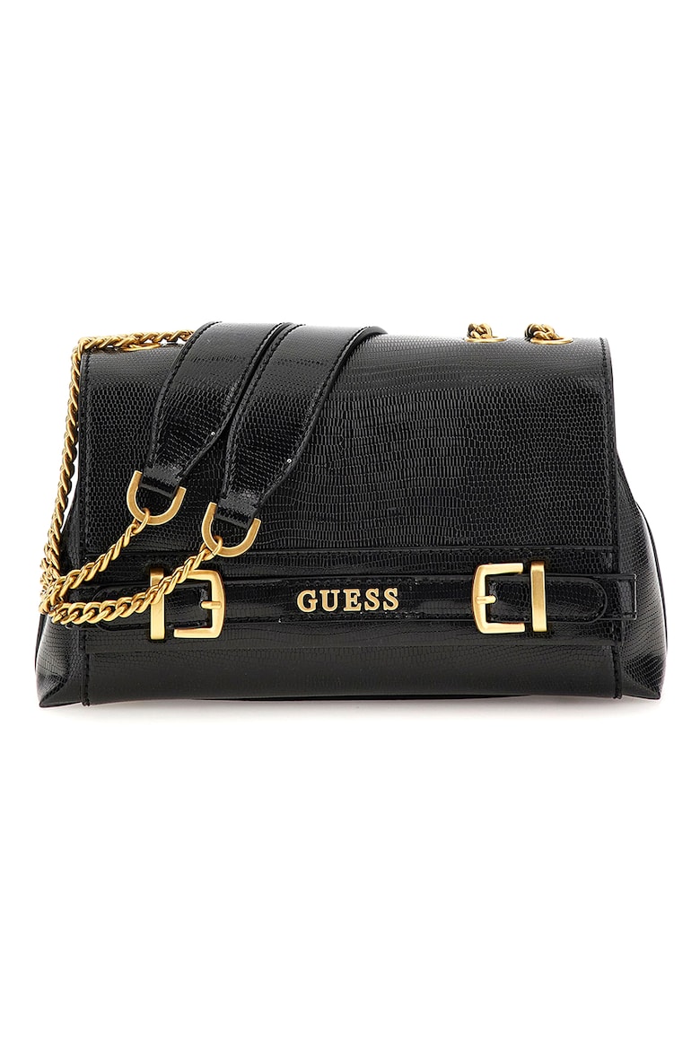 

Сумка Sestri из лакированной кожи Guess, черный