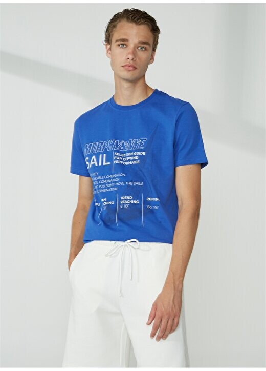 

Однотонная мужская футболка Saks с круглым вырезом RIG T-SHIRT Murphy&Nye
