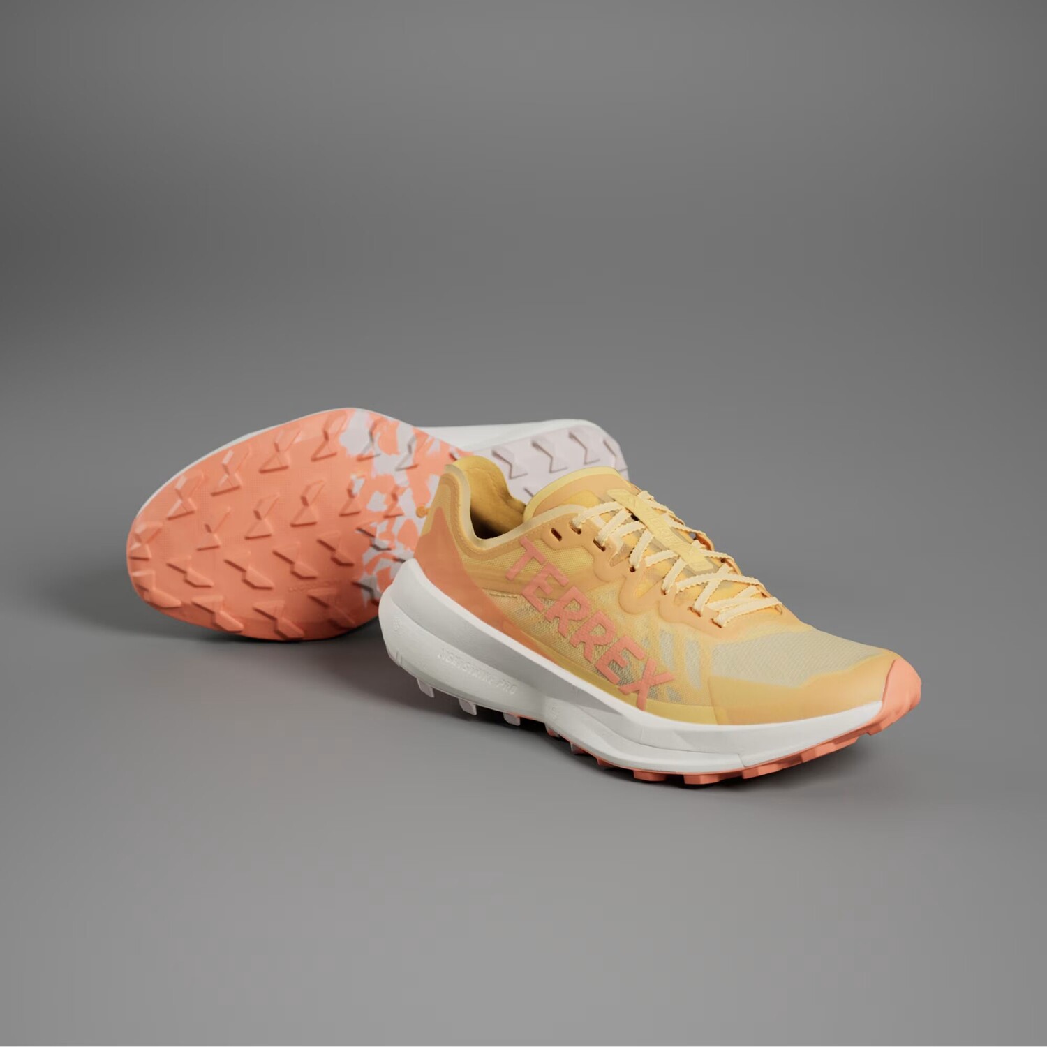 

Кроссовки для бега по пересеченной местности Terrex Agravic Speed Adidas, цвет Semi Spark/Amber Tint/Putty Mauve