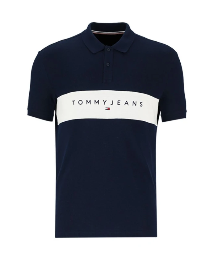 

Хлопковая рубашка поло Tommy Hilfiger, синий